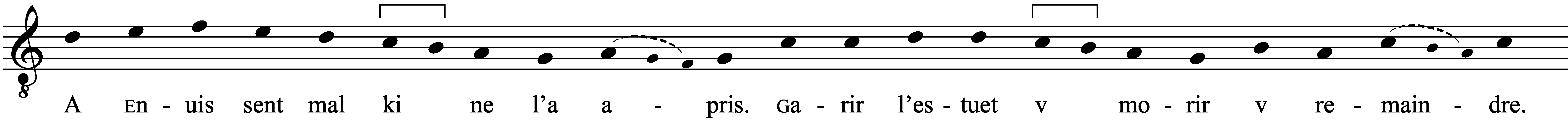 Work musical notation